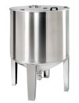  IMTFCM - 500 à 1500 Litres - Fond CONIQUE 30° - Demi-couvercle + bride 