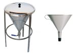  ENTONNOIR - CONE INOX - 4 à 100 Litres 